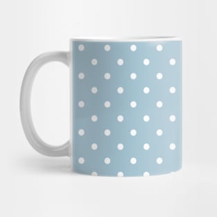 Blue White Dots Back To School Pattern Mug